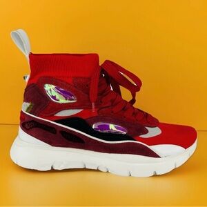 Valentino Garavani Rockstud Heroes Reflex Knitted Women Sneakers Size EU 35